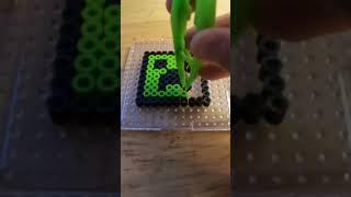 Creeper Perler bead #minecraft #shorts #perlerbead