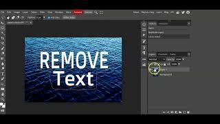 Remove Text From Image - Photopea Tutorial