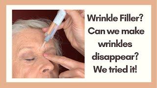 Dermaflage Wrinkle Filler. Can It Make Wrinkles Disappear? My Mom Tries It!