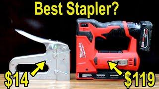 Best Stapler? Milwaukee vs Ryobi, Arrow, DeWalt, Makita, Bauer, Stanley, Workpro, Citadel, Bielmeier