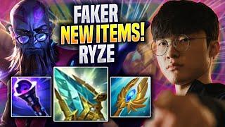 FAKER TRIES RYZE WITH NEW ITEMS! - T1 Faker Plays Ryze MID vs Viktor! | Preseason 2023