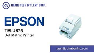 Epson TM-U675 Dot Matrix Printer