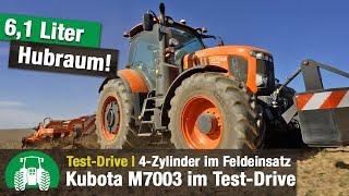 Kubota M7003 Test-Drive | Lastschalt- und stufenlose M7 Traktoren im Feld | 4K