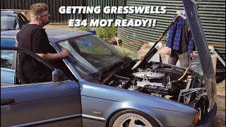 BARN FIND E34!! Helping Gresswell get his 5 series ready to drive to poland 