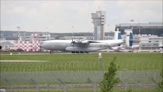 АН-22A "изделие 100" RF-09328. Руление и взлет/AN-22A RF-09328 taxiing and taking off