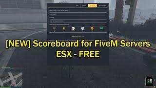 New ESX_SCOREBOARD for FiveM servers