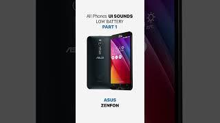 **All Phone Brands UI Battery Low Sounds Part 1** #mobile #tech #smartphone