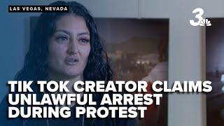 Local TikTok creator claims unlawful arrest during anti ICE protest, video goes viral