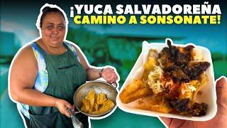 ASÍ SE GANA LA VIDA EN EL SALVADOR  COMO MAESTAR Y VENDIENDO DELICIOSA YUCA 