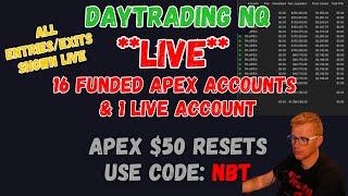 **LIVE** DAY TRADING - COPY TRADING 16 FUNDED ACCOUNTS - CODE NBT