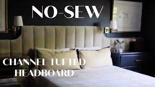 No-Sew channel tufted headboards DIY