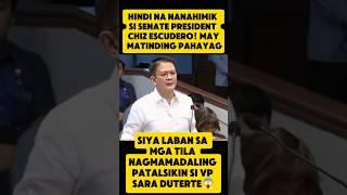 SP Chiz Escudero, binanatan ang mga nagmamadaling ma-impeach si VP Sara Duterte?! 