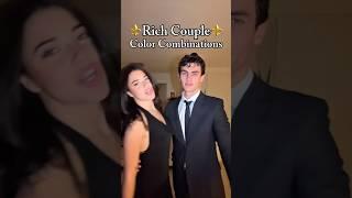 ️Rich Couple️Color Combinations #fashion #fashiontrends2025 #couplestyle #mrbeast #oldstyle