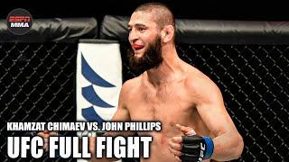 UFC FULL FIGHT: Khamzat Chimaev’s debut vs. John Phillips [Fight Night – July 16, 2020] | ESPN MMA