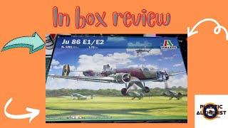 JU 86 E1E2 Italerie inbox review with Portuguese Version #scalemodel #modelismo #plasticmodels