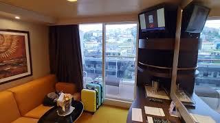 Обзор каюты с Балконом MSC SPLENDIDA, 12 палуба, каюта 12165. Каюта категории Aurea