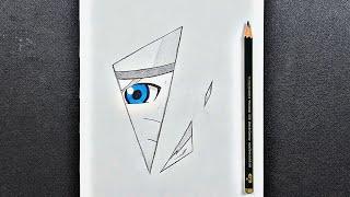 Easy to draw | how to draw Naruto in broken mirror 🪞 step-by-step