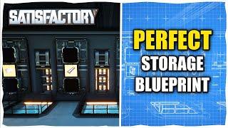 Building the PERFECT Storage BLUEPRINT in Satisfactory Lets Play Ep.05