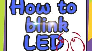 Blink LED,Easy circuit,home made,happy