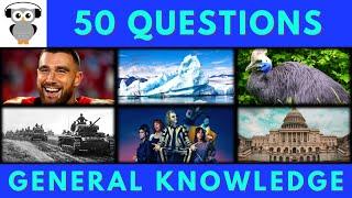 General Knowledge Quiz Trivia #198 | Travis Kelce, Iceberg, Tank Battle, Beetlejuice,New Guinea Bird