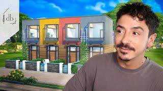 Building a MODERN MICRO TOWNHOUSE | The Sims 4