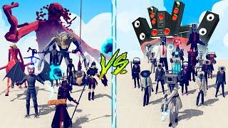 DARK AGE TEAM vs TITAN SPEAKERMAN TEAM - Totally Accurate Battle Simulator TABS