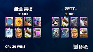 渡邉 美穂 vs ..ZETT.. [CRL 20 WINS]