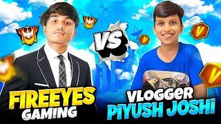 Vlogger Piyush Joshi Challenged Me For 1 Vs 1  Ab Kya Hoga?? - Garena Free Fire