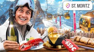 1 Tag ALLES im LUXURIÖSESTEN Skigebiet EUROPAS essen!