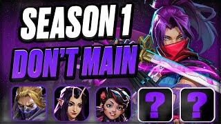 NEW 10 BIG LOSERS in Season 1 (NEVER PLAY) | Marvel Rivals - DPS, Tank, Support