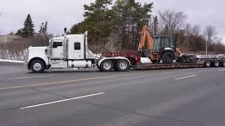 KENWORTH Heavy Equipment Mover- BACKING up into Traffic