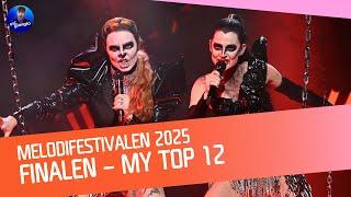  Melodifestivalen 2025: Final - My Top 12 [After the Show]