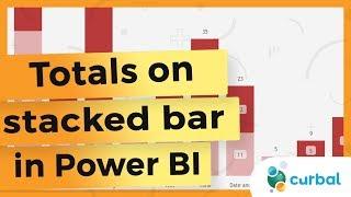 Show totals on a stacked column bar chart in Power BI