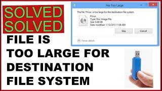 How do I fix too large for destination file system | APTeck Tutorials