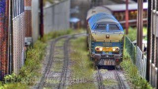 Train Graveyard and Locomotive Cemetery on a Beautiful Weathered Model Railroad Layout in HO Scale