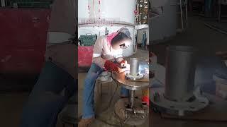 SMAW FLANGE WELDING #welding #engineeringstudent