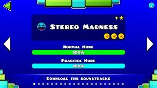 Geometry Dash - Stereo Madness (All coins)