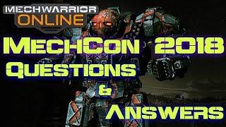 MechCon 2018 Piranha Games Questions & Answers (Recap)