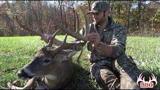 Self Filmed Giant 170" Drop Tine Buck Named "Homeboy" | Bowhunting the Rut | Ohio Deer Season