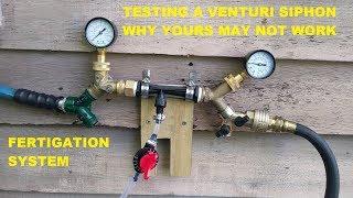 Venturi Siphon Mystery UPDATE -  Lawn Garden Fertigation Setup