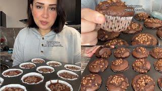 كاب كيك شوكولاتة هوائي قطني بمكونات سهلة ناجح  cupcake chocolat 