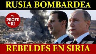 #RUSIA B0MBARDEA REBELDES EN SIRIA. EEUU, I$RAEL Y TURQUÍA QUIEREN LA CABEZA DE AL ASSAD