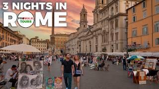 Rome, Italy - An Evening Walk Around the Eternal City -  4K60fps with Captions