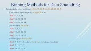 Data Smoothing by binning