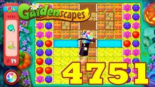 Gardenscapes Level 4751 HD Walkthrough | 3 - match game | gameplay | android | ios | GameGo Game