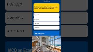 Which article in a DTAA usually addresses income from immovable property?