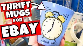 Flipping Mugs on Ebay | Thrift with Me to Sell Mugs on Ebay for Profit