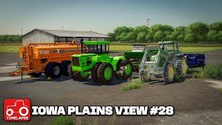 WORKING OUR FILEDS, MAKING SILAGE & CULTIVATING!! Iowa Plains View FS22 Timelapse Ep 28