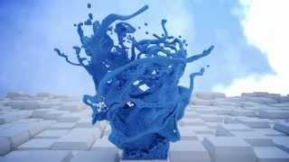 Blender Fluid 300000 Particles - Turbulences (Cycles) HD