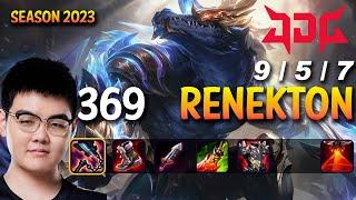 JDG 369 RENEKTON vs DARIUS Top - Patch 13.13 KR Ranked